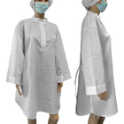 Washable ρευστή απωθητική ουσία Β - λαιμός γύρω από τα φορέματα αποστειρωμένων δωματίων ESD μανικιών με το λωρίδα 5mm