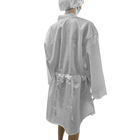 Washable ρευστή απωθητική ουσία Β - λαιμός γύρω από τα φορέματα αποστειρωμένων δωματίων ESD μανικιών με το λωρίδα 5mm