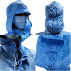 Αποστειρωμένο δωμάτιο 5mm Smock λωρίδων ESD ενσωματωμένη τσάντα αποθήκευσης εργαστηρίων παλτό