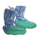 Το PVC διέστιξε τα μακριά ηλεκτροστατικά διαλυτικά παπούτσια μανικιών Washable με τους δεσμούς