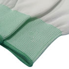 Άσπρα PU πολυεστέρα ντυμένα άκρο δακτύλου λειτουργώντας γάντια ασφάλειας αντιολισθητικά