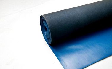 Το μόνιμο βινυλίου δέρμα χαλιών ESD λαστιχένιο για τις έδρες ESD/οι τσάντες εργαλείων χρωματίζει τον μπλε Μαύρο
