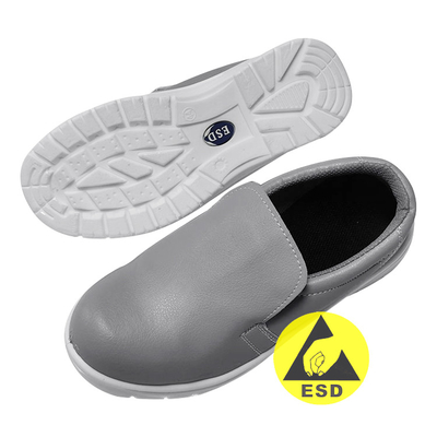 Παπούτσια εργασίας με γκρι αντιστατική ασφάλεια ESD για βιομηχανικό καθαρισμό