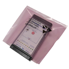 Προσαρμοσμένο ανοικτό τοπ αντιστατικό διαφανές ροζ τσαντών συσκευασίας PCB ESD