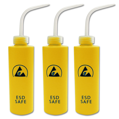 Κίτρινη HDPE πλαστική ESD τυπωμένων υλών αντιστατική ασφαλής βιομηχανική χρήση μπουκαλιών διανομής