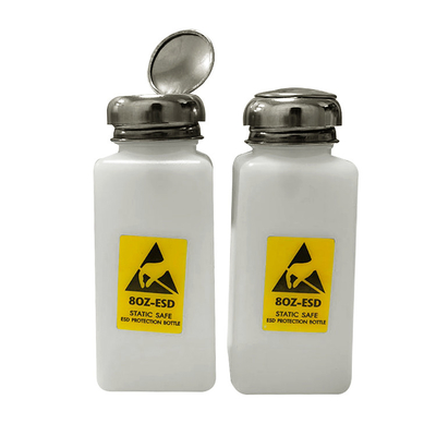 Αντιστατικό ESD άσπρο μπουκαλιών 200ml χημικό πλαστικό διανομέων οινοπνεύματος διαλυτικό