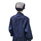 Κοστούμι φορμών περιλαίμιων ESD κινεζικής γλώσσας περάτωσης φερμουάρ υποχωρητικό στα πρότυπα ANSI/ESD S20.20