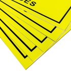 Στατικό μέγεθος 20x30cm σημαδιών περιοχής ελέγχου ESD προσοχής κίτρινο ορθογώνιο για EPA