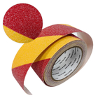 Κόκκινα κίτρινα διπλά χρώματα 50MMx5M αντιολισθητική παγωμένη ταινία ολίσθηση ασφάλειας σκαλοπατιών PVC μη