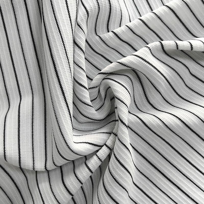 Λευκό ύφασμα από 6MM Strip 240gsm Polyester πλεκτό ESD Αντιστατικό ράβδος