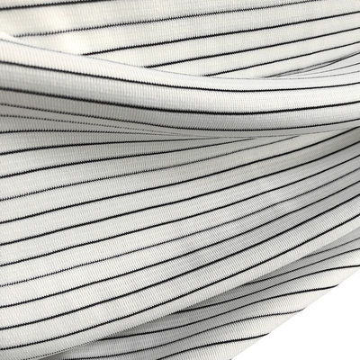 Λευκό ύφασμα από 6MM Strip 240gsm Polyester πλεκτό ESD Αντιστατικό ράβδος