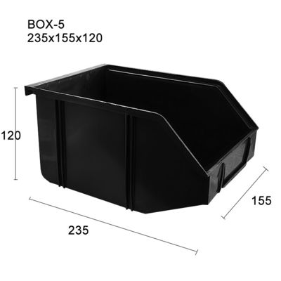 235*155*120mm PP πλαστικό Πολλά σχεδιασμό ανθεκτικό χωρίς λιντ ESD Αντιστατικό κουτί αποστολής