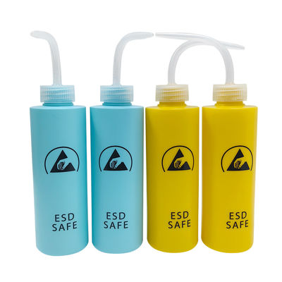 500 ml ESD Αντιστατικό μπουκάλι πλυντηρίου πλαστικού τύπου σφίξιμοΔιανέκτης αλκοόλ Αντιστατικό κόλλα Διανέκτης για ασφαλές χώρο ESD