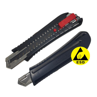 18 mm Μεγάλο μέγεθος ESD Αντιστατικό Μαχαίρι/Καθαρό δωμάτιο Γραφείο Αντιστατικό κουτί Ατσάλι Κόπτης/Μαχαίρι ESD