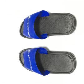 Washable οικονομικό ESD PVC μπλε ανώτερο W/Black παπουτσιών ασφάλειας παντοφλών πέλμα χρώματος