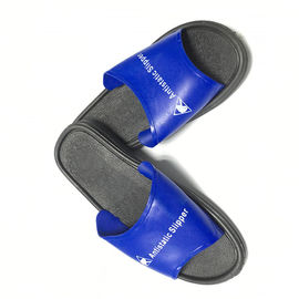 Washable οικονομικό ESD PVC μπλε ανώτερο W/Black παπουτσιών ασφάλειας παντοφλών πέλμα χρώματος