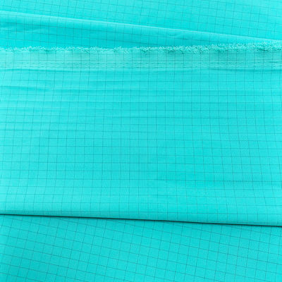 ESD Αντιστατικό ύφασμα 7mm Grid 98% Polyester + 2% Ηλεκτρονικό υφασμάτιο άνθρακα για ενδύματα ESD
