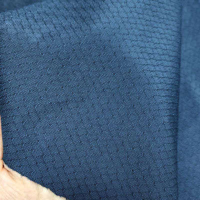 6mm Diamond Navy Blue πλεγμένο αντιστατικό ύφασμα για παλτό ESD και μπλούζα πόλο