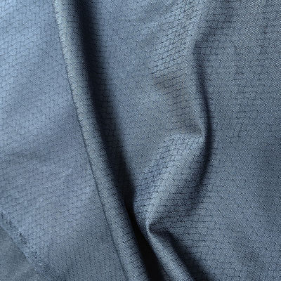 6mm Diamond Navy Blue πλεγμένο αντιστατικό ύφασμα για παλτό ESD και μπλούζα πόλο