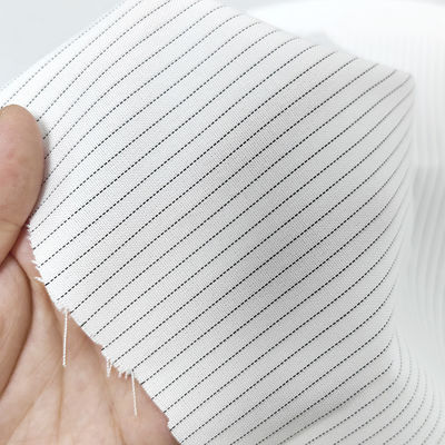 5mm Strip 65%Polyester 34%Vicose 1%Carbon Fiber Αντιστατικό ύφασμα Καθαρό δωμάτιο ESD ύφασμα Αντιστατικό ύφασμα