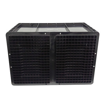600*400*230mm Μαύρο ESD Αντιστατικό πλαστικό κουτί Ηλεκτρονικά εξαρτήματα
