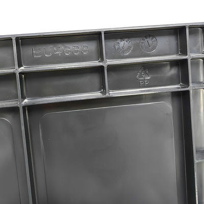600*400*230mm Μαύρο ESD Αντιστατικό πλαστικό κουτί Ηλεκτρονικά εξαρτήματα