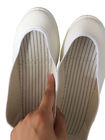 Αντιστατικά παπούτσια αποστειρωμένων δωματίων για το μακρύ μανικιών ESD ανώτερο δέρματος μποτών άσπρο
