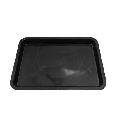 530x365x43mm ESD Αντιστατικά τετραγωνικά δίσκια Μαύρο πλαστικό ορθογώνιο ρηχό δίσκο ESD ηλεκτρονικό κύκλο πίνακα περιστροφής