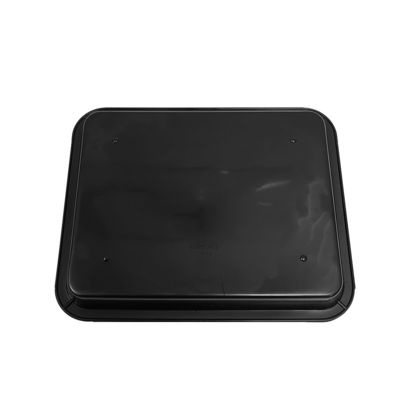 217x174x26mm Μαύρο ESD Αντιστατικό πλαστικό τετραγωνικά δίσκια Ηλεκτρονικό κύκλωμα πίνακα περιστροφής