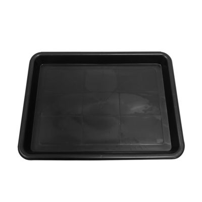 338x255x30mm Αντιστατικό τετραγωνικό δίσκο Μαύρο πλαστικό ορθογώνιο ρηχό δίσκο ESD Ηλεκτρονικό κύκλο πίνακα περιστροφής