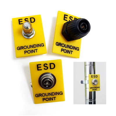 Εγκατάσταση γης ESD 1x10mm Stud κίτρινη πρίζα γείωσης