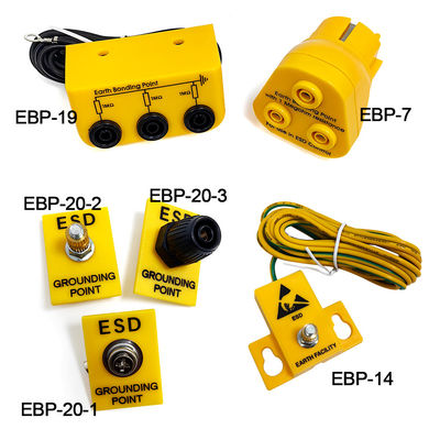 Εγκατάσταση γης ESD 1x10mm Stud κίτρινη πρίζα γείωσης