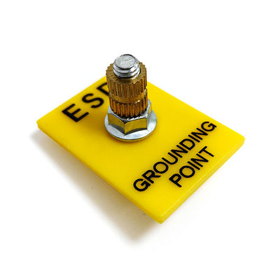 Εγκατάσταση γης ESD 1x10mm Stud κίτρινη πρίζα γείωσης