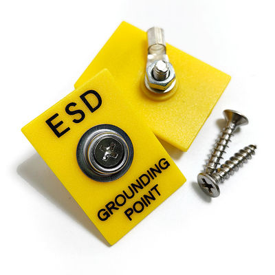 Εγκατάσταση γης ESD 1x10mm Stud κίτρινη πρίζα γείωσης