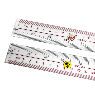 30cm Πλαστικό Διαφανές ESD Linear Αντιστατικό ευθεία Linear