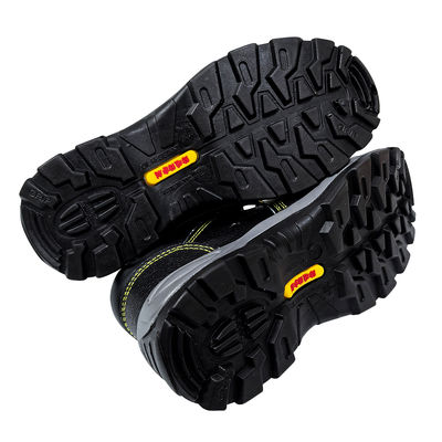 Μαύρα παπούτσια ασφαλείας από χάλυβα