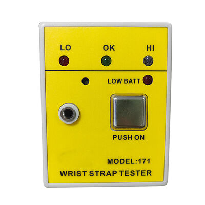 Καθαρό δωμάτιο 171 ESD Αντιστατικός δοκιμαστής ιμάντα καρπού κίτρινος