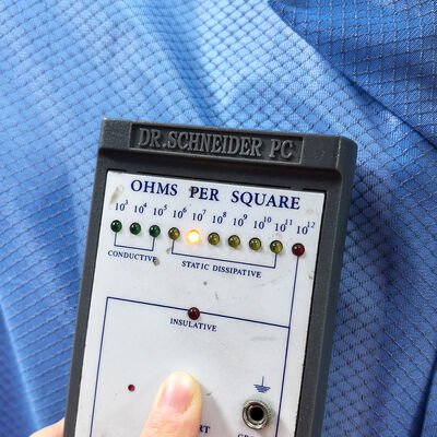 Αντιστατικό Μπουφάν Καθαρού Χώρου ESD με Ύφασμα Diamond Grid