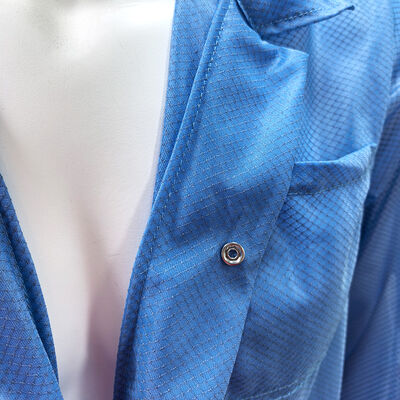 Αντιστατικό Μπουφάν Καθαρού Χώρου ESD με Ύφασμα Diamond Grid