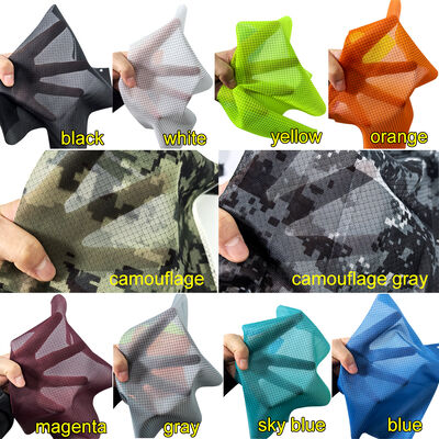 Καμουφλάζ εκτύπωση υψηλής απόδοσης ESD διαμαντένιο πλέγμα πλεκτό ύφασμα 87% πολυεστέρα + 13% ανθρακονήματα