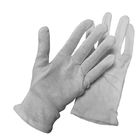 100 άσπρα γάντια βαμβακιού τοις εκατό ιδιαίτερα Stretchable για τις χωρίς σκόνη θέσεις