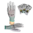 Χωρίς σκόνη ντυμένα PU κατάλληλα αντιστατικά γάντια φοινικών ESD