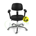 Αντιστατικές καρέκλες ασφαλείας ESD Ρυθμιζόμενες 360 μοίρες περιστρεφόμενες με ανυψωτικό υποβραχιόνιο