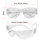 Διαφανής πλαστικός αντίκτυπος γυαλιών ασφάλειας ESD - ανθεκτική προστασία ματιών