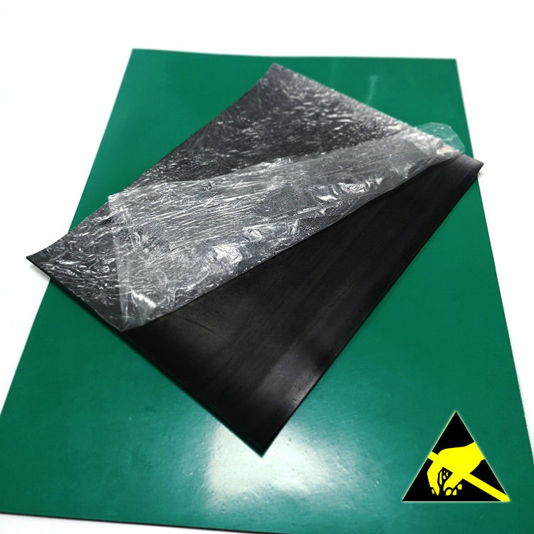 Πράσινο μπλε μαύρο γκρίζο λαστιχένιο χαλί ESD αντιστατικό για τον πίνακα/το πάτωμα εργασιακών χώρων