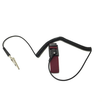 Ο διευθετήσιμος w/Alligator καρπών υφάσματος ESD συνδετήρας λουριών ενσωμάτωσε 1 αντιστάτη ωμ της Meg