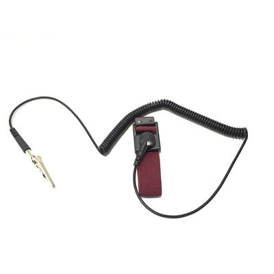 Ο διευθετήσιμος w/Alligator καρπών υφάσματος ESD συνδετήρας λουριών ενσωμάτωσε 1 αντιστάτη ωμ της Meg