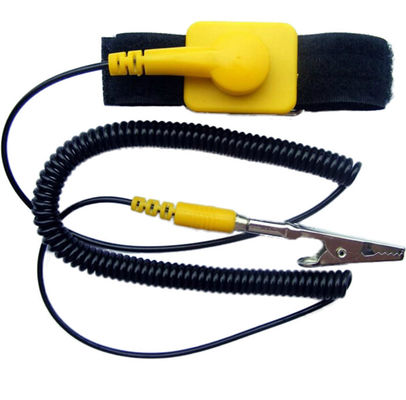 Διευθετήσιμη αντιστατική ζώνη 1 λουριών καρπών Velcro ESD PU αντιστατών ωμ της Meg σκοινί