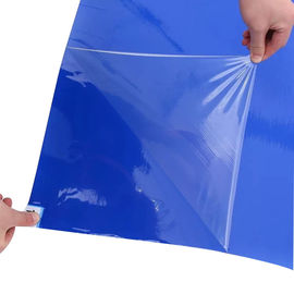 Μπλε μίας χρήσης κολλώδη χαλιά PE 30 στρώματα Peelable για την είσοδο πορτών αποστειρωμένων δωματίων