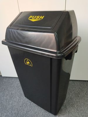60L καθαρό δωμάτιο πλαστικό μεγάλης χωρητικότητας DES κάδο σκουπιδιών με κάλυμμα 440*310*755MM